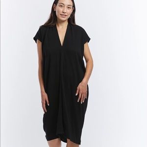 Miranda Bennet Silk Noil Everyday Dress Odessa Gray